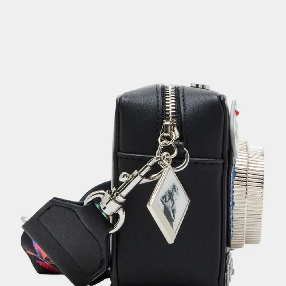 Betsey Johnson Novelty Multicolor Camera-Shaped Crossbody Bag! With Bling 🤩